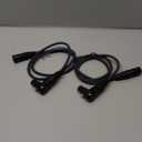 Devinal Right Angle XLR Cable, Adjustable-Angle Female to Straight Male Microphone Mic Cable Cord, 90 Degree XLR Female Adapter for Sound Devices Mixer Recorder - 1 FT 2 Pack