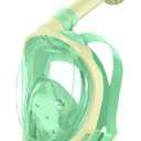 Greatever Snorkeling Gear for KidsIdeal Gifts of Kids Snorkel MaskFull Face Snorkel Mask Kids with Camera MountSafe Breathing for Enchanting Travel (A3-Yellow Green)