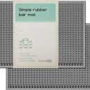 2 Pack Bar Mat, Home Bar Tool Drying Mats, Bar Accessories for The Home Bar Set 18''x12''Gray for Bars, Outdoor Camping, Bar for Home