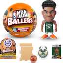 5 Surprise NBA Ballers Series 1 by ZURU, Collectible Mystery Capsule, Toy for Girls, Realistic Miniature Baby, Playset and Accessories