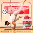 Chewable Iron Supplement for Women & Men and Kids - Strawberry Flavor, Iron Vitamin C Soft Chew for Max Absorption, Iron as Ferrous Fumarate, Ideal for Iron Deficiency, 2 Month Supply