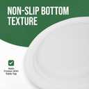 TaidMiao Dessert Plates, 100 Pack Small Paper Plates, Paper Plates 6 Inch 100% Compostable Plates, Water & Oil Proof Disposable Plates, Microwavable Perfect Paper Plate For Party - White