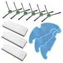 Replacement Parts Compatible with Lefant M330 Pro Robot Vacuum Accessories 6 Side Brush 3 Filter 3 Mopping Pad
