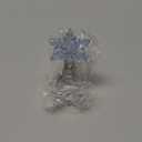 Lenwen Mini Snowflake Tree Topper Christmas Miniature Tree Topper Acrylic Small Snowflake Treetop Decoration Xmas Treetop Ornaments for Winter Holiday Party Decor(Colorful,Iridescence)