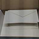 Blank Letterhead Paper & Envelopes  OffWhite Natural Cream Color  100 Sets  Unique Executive Size (7" x 10") Paper with Matching Envelopes