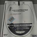 KOHLER 20111-0 Brevia, Slow Close Toilet Seat, Round Toilet Seat, Grip-Tight Bumpers Quick-Attach Hardware, White