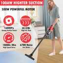 Cordless Vacuum Cleaner for Milwaukee M18 Battery, 5 in 1 Cordless Vacuum with 500W Brushless Motor Max 18000r/Min50CFM 100AW Handheld Vacuum Cordless for Floor, Carpet, CarFurniture(No Battery)