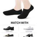 VOROLO No Show Socks for Womens,Low Cut Ankle Non Slip Flat Boat Invisible Liner Cushion Athletic Socks (Small, 6pairs-black2+white2+gray2)