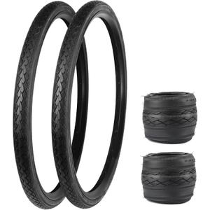 NO.199 - BALINGE 2 Pack Road Bike Tire 700 * 35C Bike Replacement Tire,Folding Replacement Tire for Bicycle, Wear-Resistant2 PackBrown Wall