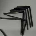 WOPITUES Wood Floating Shelves Set of 6, Shelves for Wall Decor, Farmhouse Shelf for Bedroom, Bathroom Storage Shelves, Book Shelves for Living Room - Rustic Brown,