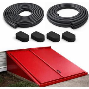 Basement Door Seal Kit for Bilco & Gordon Replacement Weatherstrip Set with U-Shaped Gasket, Bulb Trim & Cap Seal Pads, Fits Cellar Metal Doors