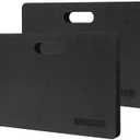 Yoga kneeling mat, 1.5inch Thick,Knee Push-ups, Plank Support & Yoga Elbows/Knees Mat Provides Cushion for Kneeling & Elbows (black/2pcs)