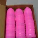 HSLCGF 24 Pack Plastic Easter Eggs Large 3.5 Inch Empty Eggs Bulk Fillable for Easter Theme Party Favor Basket Stuffers Holiday Decoration(Pink)