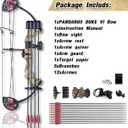 Compound Bow Archery for Youth and Beginner, Right Handed,19”-28” Draw Length,15-29 Lbs Draw Weight, 260 fps