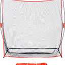 GoSports Golf Practice Hitting Net - Choose Between Huge 10 x 7 ft or 7 x 7 ft Nets - Personal Driving Range for Indoor or Outdoor Use - Designed by Golfers for Golfers (Red)