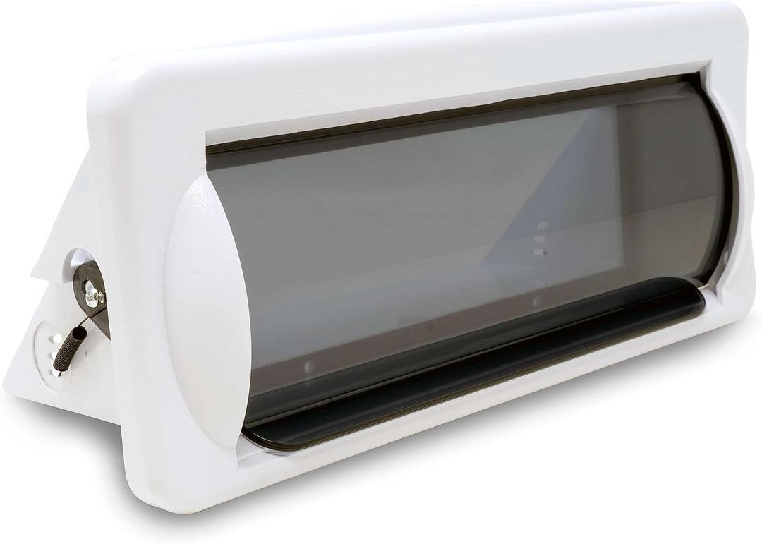 Creative Audio CAMC1W Marine Single DIN Radio Mounting Kit with Retractable Cover (White)
