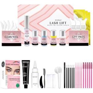 Lash Lift and Black Kit, Professional Eyelash Perm Kit and Black Eyelash & Eyebrow Set 3 in 1, Quick Lifting & Voluminous Coloring with Complete Tools Gifts for Women Salon Grade Home DIY Lash Lift and Black Kit, Professional Eyelash Perm Kit and Black Eyelash & Eyebrow Set 3 in 1, Quick Lifting & Voluminous Coloring with Complete Tools Gifts for Women Salon Grade Home DIY