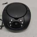 GPX, Inc. Portable Top-Loading CD Boombox with AM/FM Radio and 3.5mm Line in for MP3 Device - Black (Pack of 1)