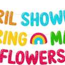 April Showers Bring May Flowers Banner School Classroom Spring Party Decorations for Student Children Teacher Celebrating Happy Spring Party Supplies