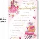9 x Granddaughter Birthday Card, Happy Birthday Card Gifts for Granddaughter, Birthday Gifts for Granddaughter
