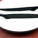 6-Piece Flatware Set,Extra Thick Heavy Duty - 18/10 Stainless Steel Cutlery Sets,High Matte Finish Black Flatware Sets Service for 1,Multipurpose Use for Home,Kitchen,Tableware Utensil Sets