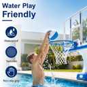 3 Pack 6" Mini Basketball Set - Lightweight 120g PVC Small Basketball for Toddlers Boys Girls Teenagers Floating Water Pool Basketball for Indoor Outdoor Swimming Pool Games Basketball Hoop & Goal