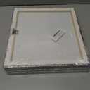 HJY Art Yellow Tulip Wall Art, 4pcs Framed Canvas Prints, 12x12 inches, Rustic Floral Theme, Multi-room Wall Decor (Yellow Gray and Black)