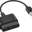 Xahpower PS2 Controller to USB Adapter Converter Cable, Compatible with Sony PS1/PS2 Controller Gamepad to PS3/PC Controller