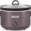 Crock-Pot Manual Design Series 4.5 Quart Slow Cooker with 3 Cook Settings, Removable Dishwasher and Oven Friendly Stoneware for Meal Prep, Cafe Mocha