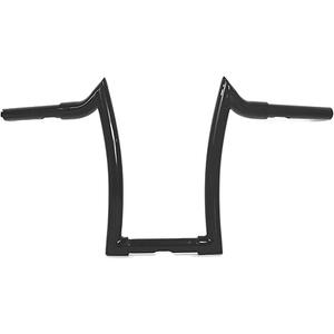 Black 16 Inch Rise 1.25” Fat 1" Clamp Meathook Bar Ape Hanger Handlebar Fit for Harley Sportster 883 1200 XL Softail FLST FXST Dyna, Road King Handlebars 1994-2023, Road Glide Handle Bar 1998-2013