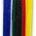 Krafty Kids GC024I, Chenille Stems, Pipe Cleaners, 6mm by 12in, Multimix, 1/4" x 12" X 40 Piece