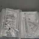 L-Shaped Metal Under Sink Organizer, 2-Tier Double Pull-Out Cabinet Organizer for Kitchen & Bathroom Storage, Height Adjustable, Smooth Cylinder Rail, White, 2 Packs (2 Pack-15.7"Dx11.4"-16.34"H)