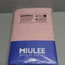 MIULEE Blush Pink Linen Curtains 84 Inches Long 2 Panels for Girls Bedroom Nursery, Soft Thick Linen Textured Window Drapes Semi Sheer Light Filtering Back Tab for Kids Living Room Light Pink Decor