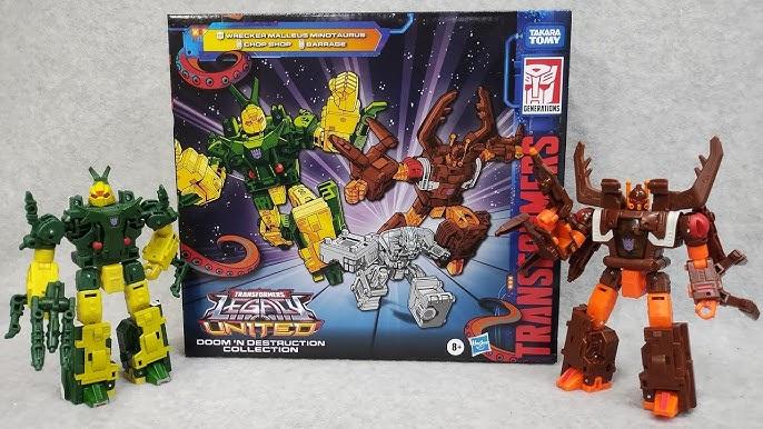Transformers Legacy United Doom ‘n Destruction Collection,
Mayhem Attack Squad Converting Action Figure 2-Pack