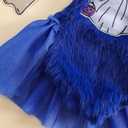 Halloween Baby Clothes Newborn Girl Ghost Romper Bodysuit Furry Infant Toddler Chicken Cosplay Outfit Leg Warmers (6-12 Months)