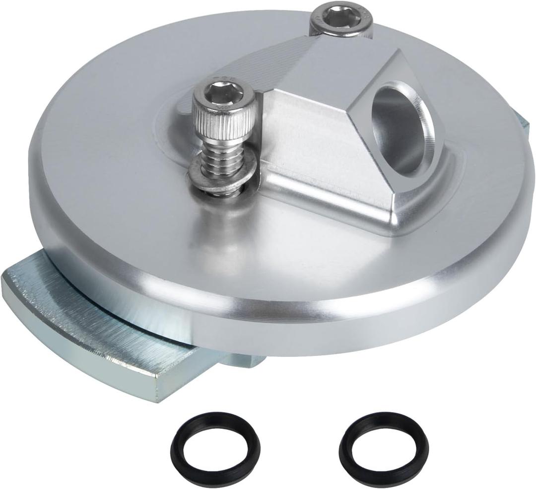 F4TZ-6753-A Dipstick Adapter Repair Kit Compatible with Ford 7.3L Powerstroke F250 F350 F450 F550 1994-2003, Excursion 2000-2003, E250 E350 Van 1995-2003 Replaces F4TZ-6751-A F4TZ-6751-B (Silver)