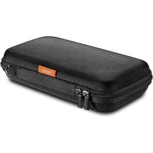 Portable Protection Hard EVA Case for External Battery, Cell Phone, GPS, Hard Drive, USB/Charging Cable, Small Carrying Bag Mesh Inner Pocket, Zipper Enclosure, Universal Travel Pouch Bag, Black