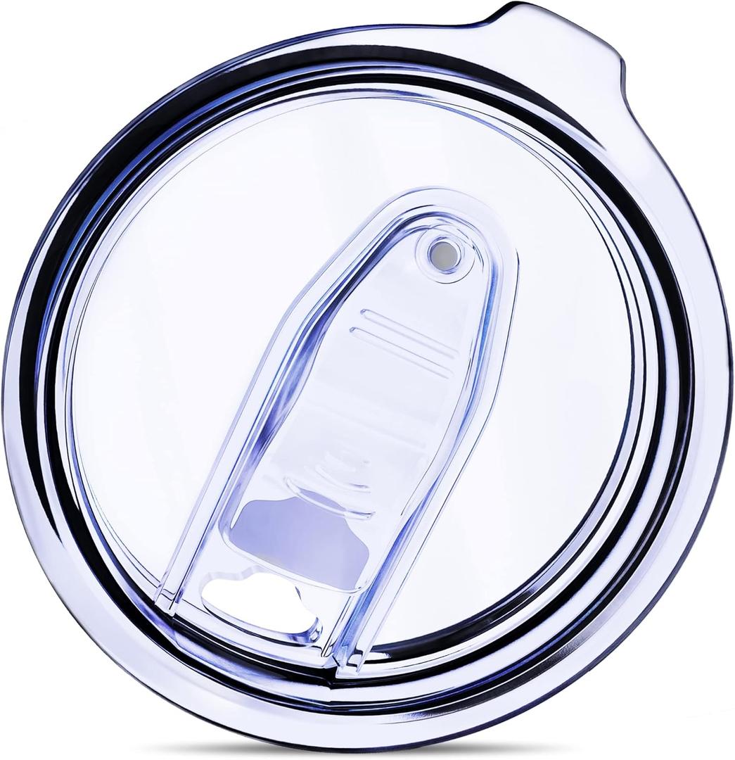 1 Wine Tumbler Lid, 12 oz Spill Proof 2.9 inch (Outer Rim) Diameter Lids for Wine Mugs - No Leak Design Splash Resistant Replacement Silicon Sliding Cover, Pack of 1 Insulated Cover