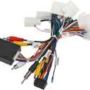 Car Stereo Radio Wiring Harness with USB CANBUS Decoder Adapter for 4Runner Amplifier SWC