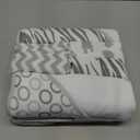 Spasilk 23-Piece Soft Terry Hooded Bath Towel and Washcloth Gift Set, 3 Baby Towels and 20 Baby Washcloths for Unisex Newborn Bath Essentials, Ideal, White Zebra