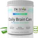 Brain Supplements for Memory and Focus with BiAloe - Plant-Based Daily Brain Care Cognitive Supplement and Nootropics Brain Support Supplement Powder - Immunity and Energy - 150g