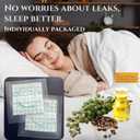 Disposable Self-Adhesive Castor Oil Pack Wrap for Belly Button | Organic Cotton PU Film Anti-Leakage Patches | Individually Wrapped, Oil-Free & Portable(20PCS)