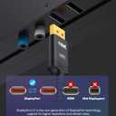 Highwings Displayport Cable 2.1, 16K DP 2.0 Cable 3.3FT [16K@60Hz, 8K@120Hz, 4K@240Hz 165Hz 144Hz] Support 54Gbps, HDCP DSC 1.2a, HDR10 FreeSync G-Sync for 3090 Graphics PC (Black)