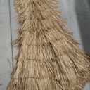 Aoxun 7.5 FT Thatched Tiki Umbrella with Tilt, Patio Beach Umbrella for Outdoor Tiki Bar, Tropical Palapa, Backyard, Poolside, Garden, Hawaiian Style (Straw)