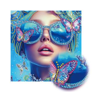 Reofrey DIY Special Shape Large Diamond Art Kits for Adults Horse, Small Diamond Painting Kits for Adults Animals, Drill Rhinestone Cross Stitch Embroidery Canvas for Crafts Home Wall Decor 12x12inch