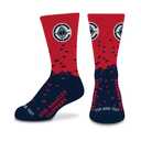 For Bare Feet NBA Los Angeles Clippers Spray Zone Crew Socks, Youth One Size
