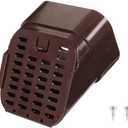 3"x4" Type-A Gutter Downspout Extensions Gutter Downspouts Downspout Diverter Outlet Filter and Leaf Guard for Bottom of Downspouts Extender (Brown)