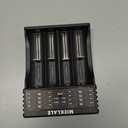 18650 Battery Charger,MIEKLALE 4-Bay Smart Universal Charger for Rechargeable Batteries Li-ion IMR 10440 14500 16340 RCR123 26650 17500 18490,Ni-MH Ni-Cd AA AAA