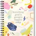 Compendium Spiral Notebook - Something Good Is Going to Happen Today. — A Designer Spiral Notebook with 192 Lined Pages, College Ruled, 7.5”W x 9.25”H
