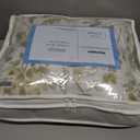 Mooreeke Floral Queen Size Comforter Sets, Vintage Green and Yellow Botanical Printed Bedding for All Seasons, 3-Piece Vintage Bed in a Bag with Fluffy Quilted Reversible Comforter & 2 Pillow Shams